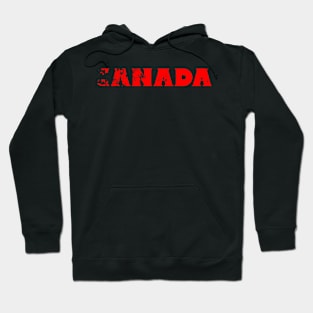 CANADA faded letters Hoodie